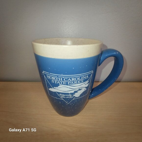 North Caroline State Park Naturally Wonderful Glossy Finish Blue and Tan Inside - Picture 1 of 7